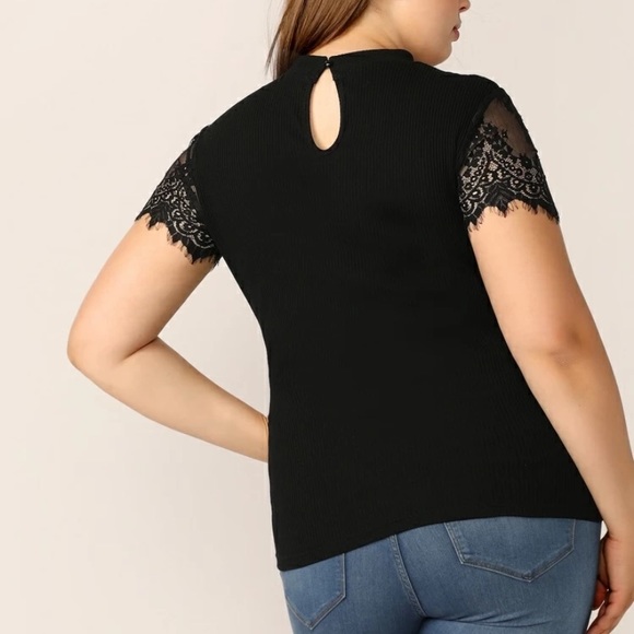 Black Lace Top - Picture 2 of 3